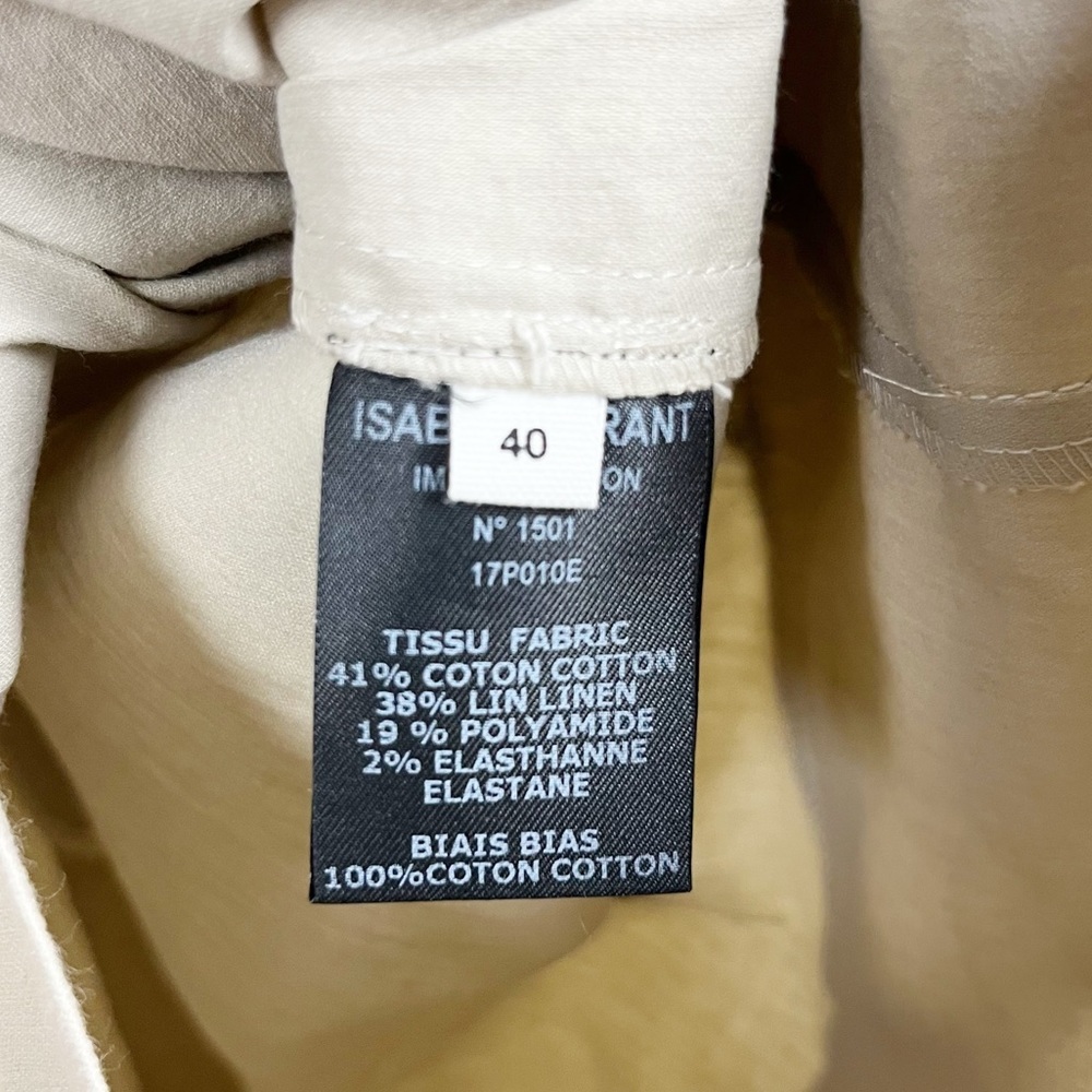 Isabel Marant Etoile Neit Ruffle Linen Mini Dress Size 40 - Picture 5 of 6
